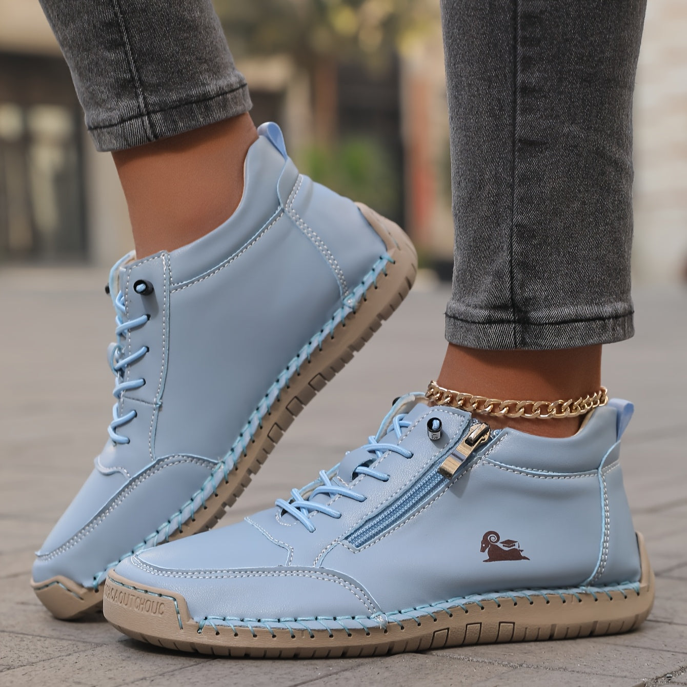 Mila - Orthopedische sneakers met rits voor dames
