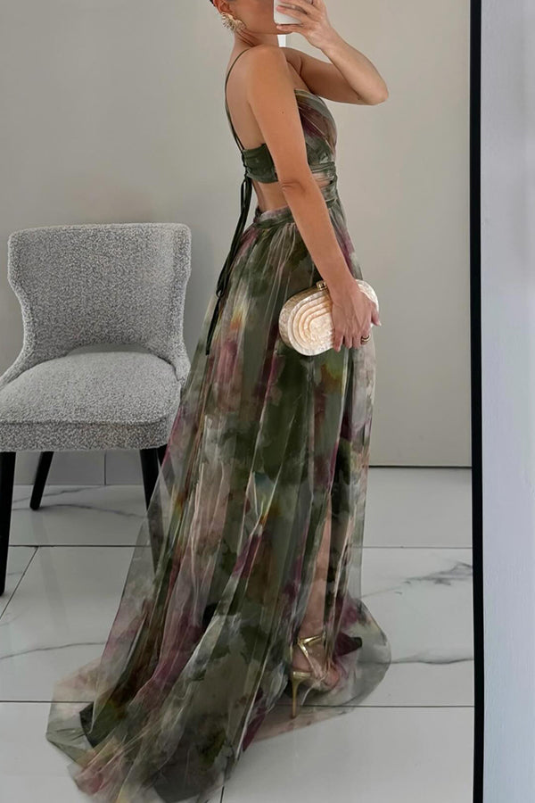 Giselle - Maxi jurk met bloemenprint voor dames