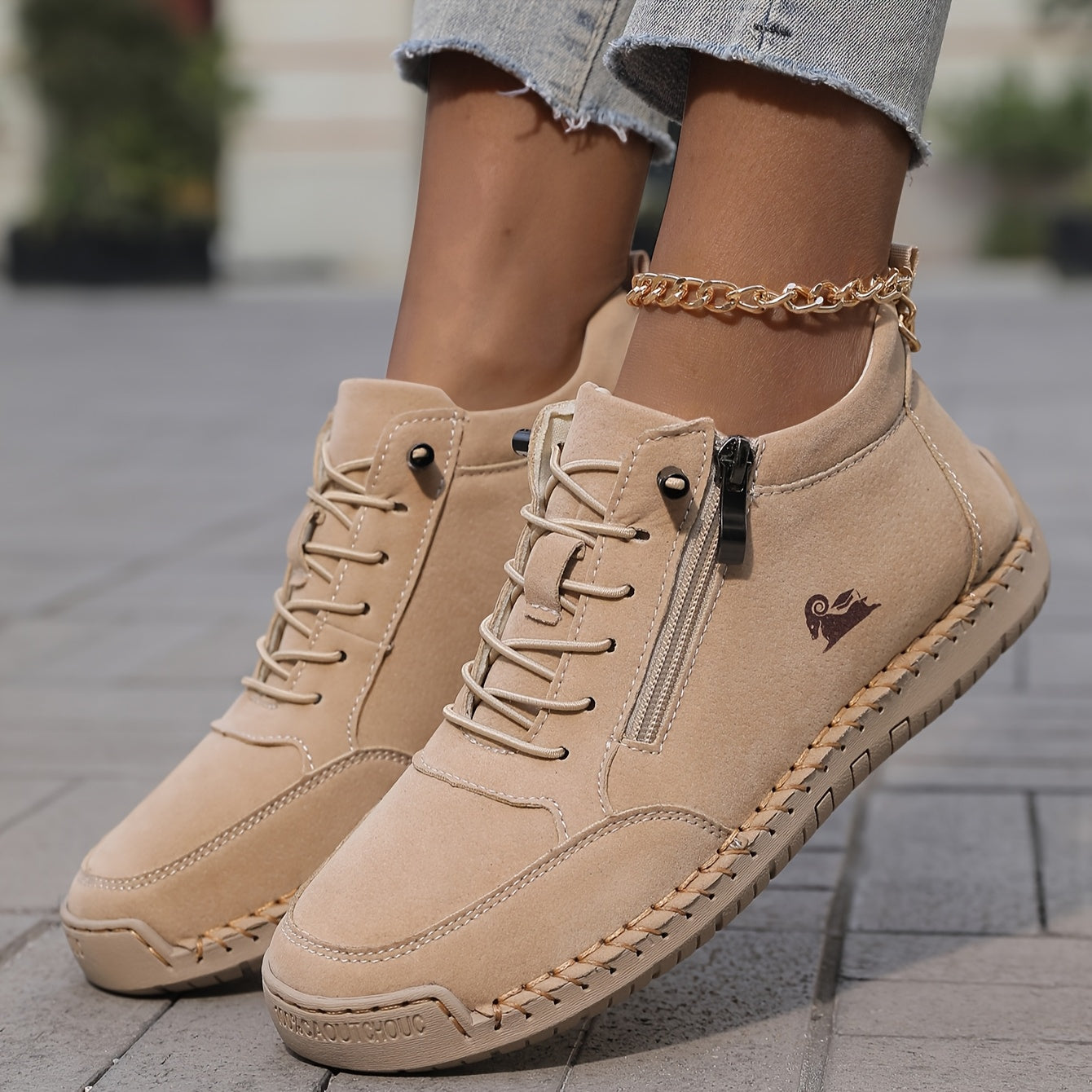 Mila - Orthopedische sneakers met rits voor dames