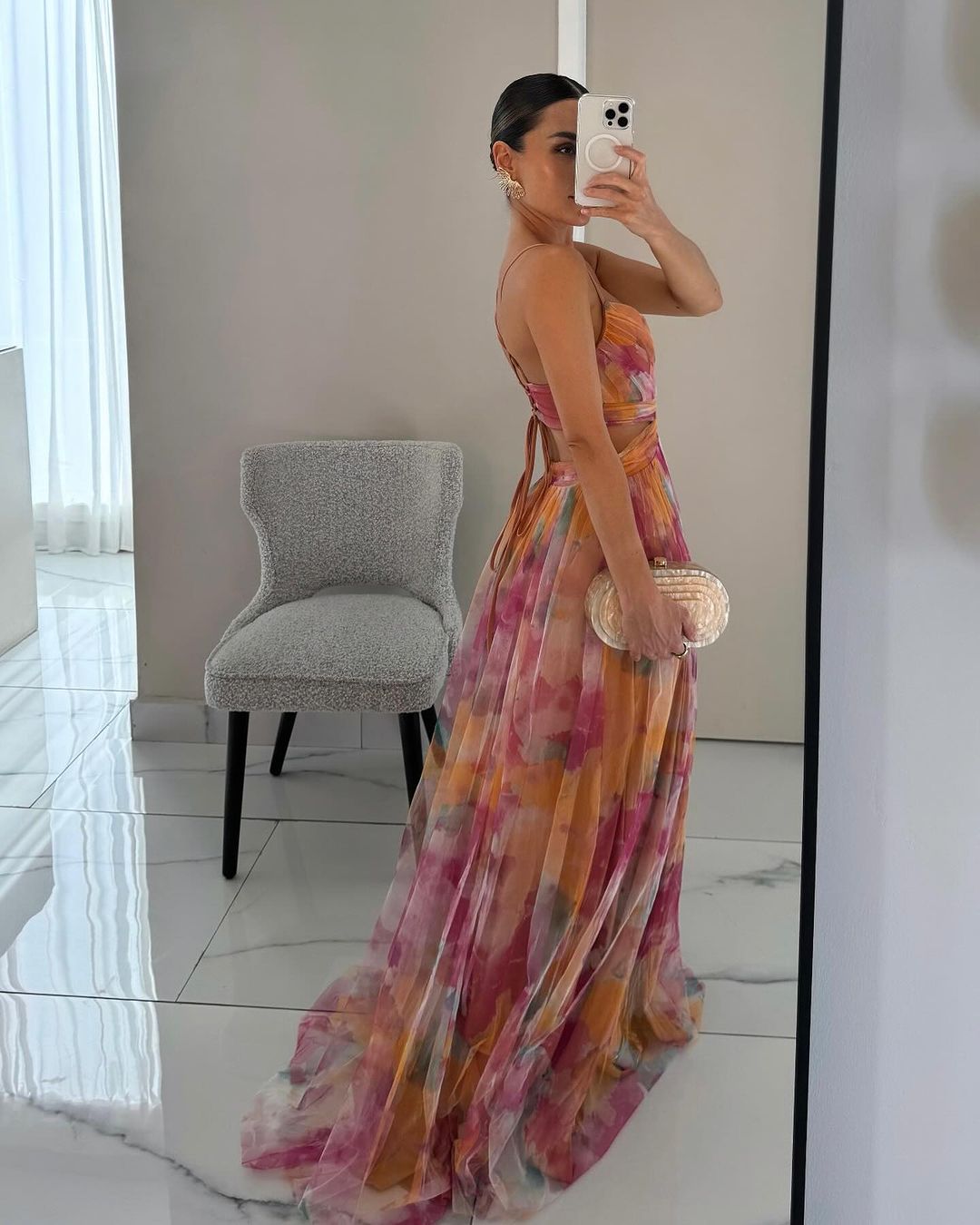 Giselle - Maxi jurk met bloemenprint voor dames
