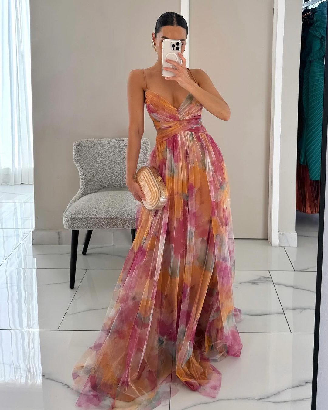 Giselle - Maxi jurk met bloemenprint voor dames