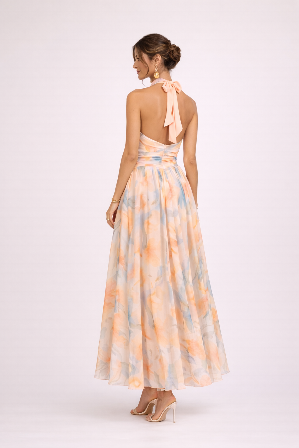 Camille - Jurk met aquarel print voor dames