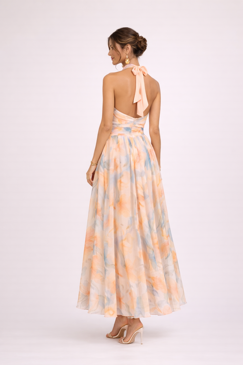 Camille - Jurk met aquarel print voor dames