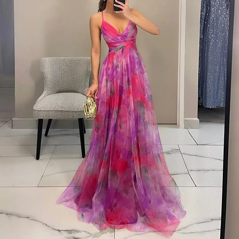 Giselle - Maxi jurk met bloemenprint voor dames