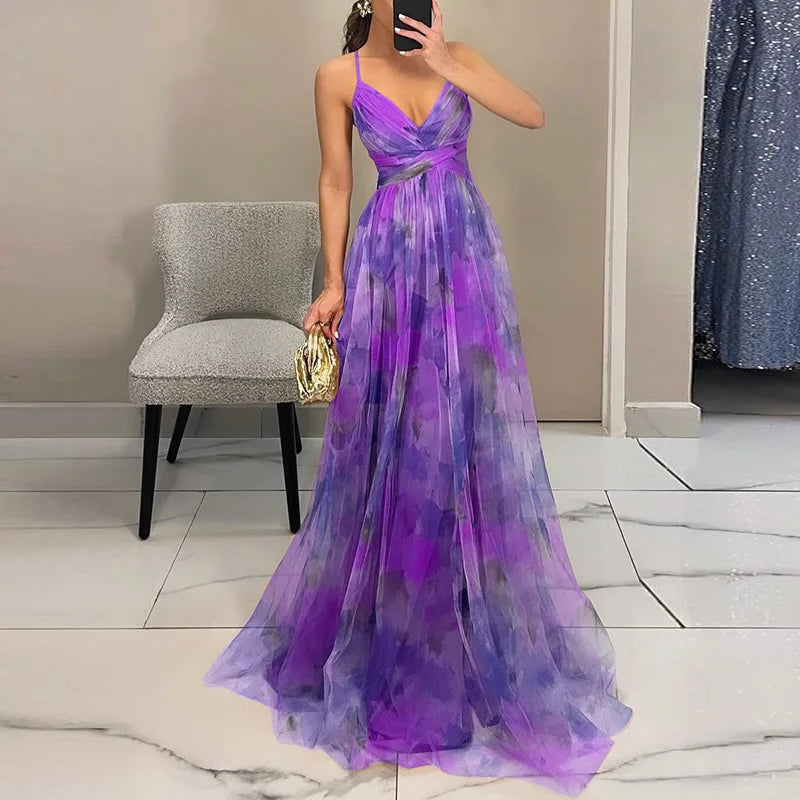 Giselle - Maxi jurk met bloemenprint voor dames