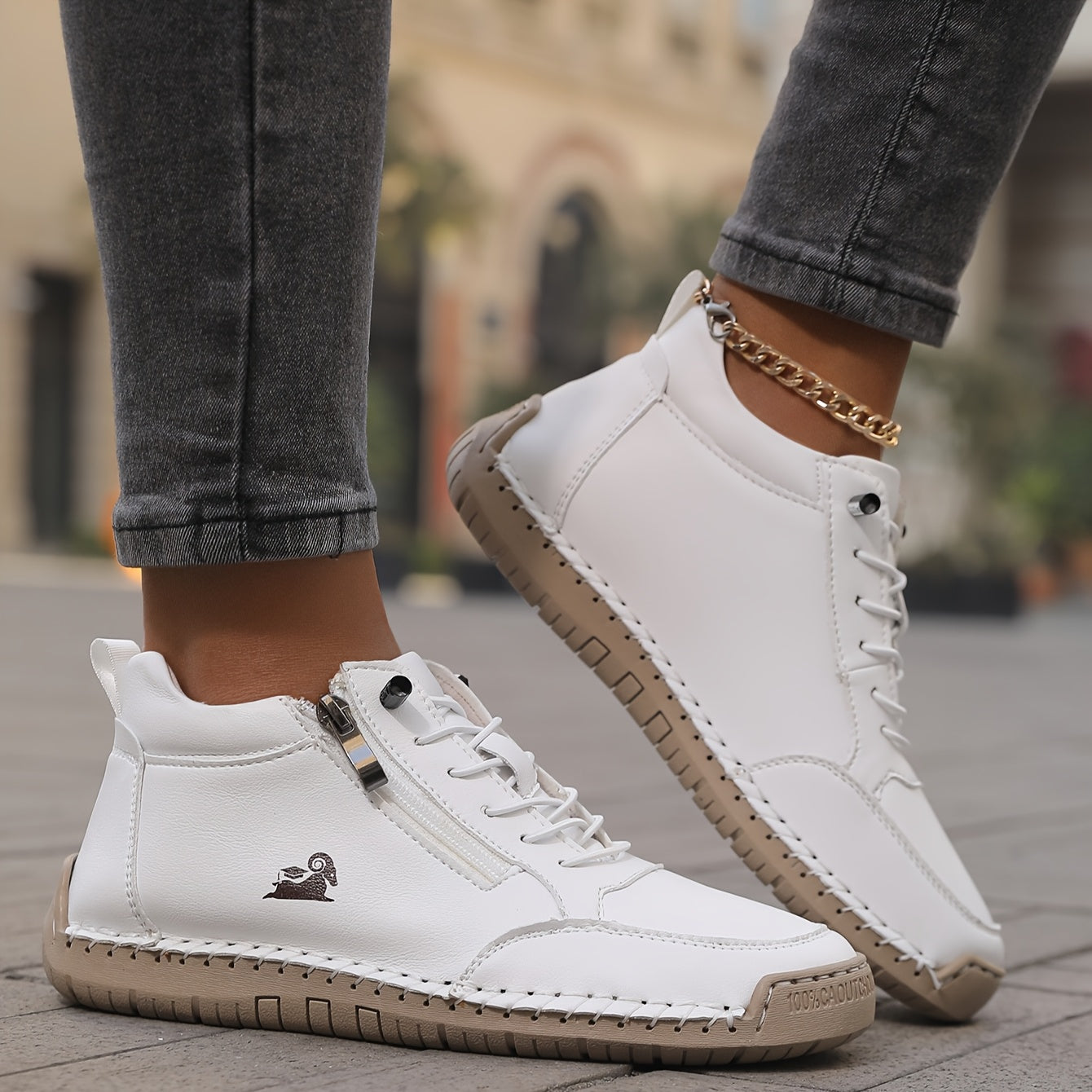 Mila - Orthopedische sneakers met rits voor dames